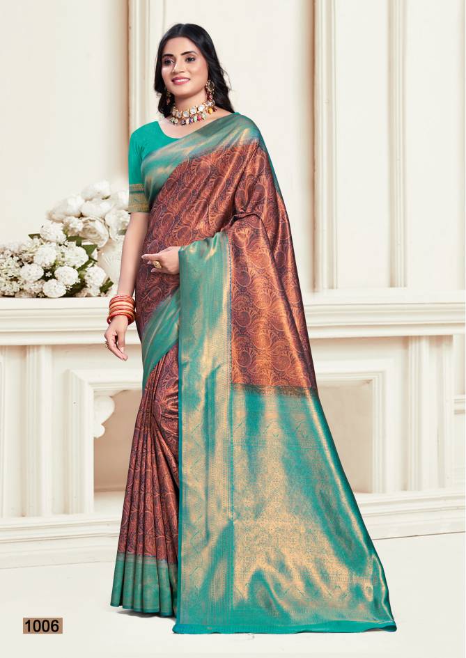 Ranbhumi Vol 4 By Bunawat Pure Silk Wedding Sarees Suppliers In India
